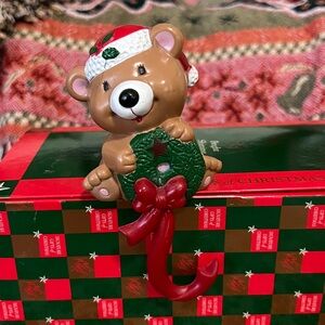 Teddy Bear Christmas Stocking Holder